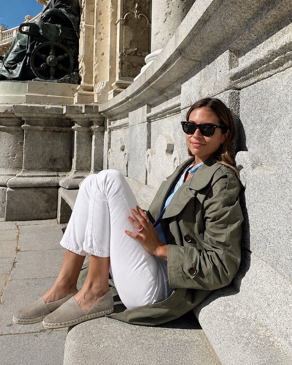 Verbenas Taupe Mushroom Gray Suede Leather Espadrille Flats Spanish Slip Ons